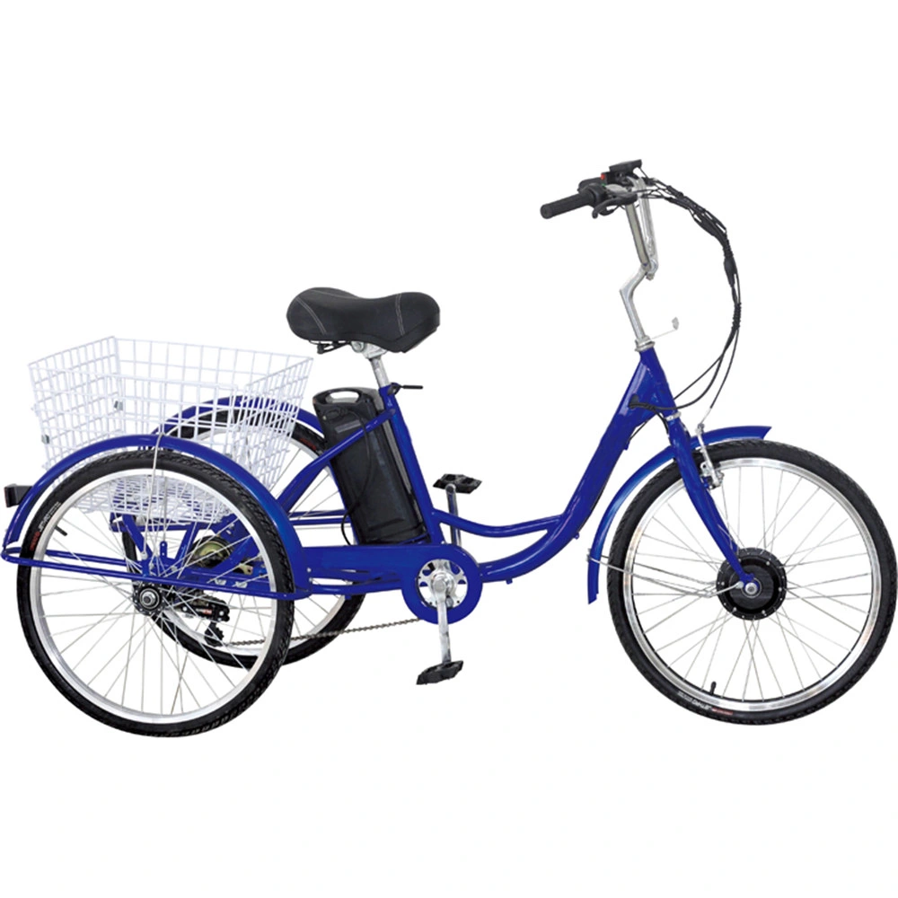 Hot Sell Electric Lady City Bike Bicycle Tricycle Trikevtuvia 24 Inch Electric Trike Fat Tire36V Lithium Battery Electric Drift Scooter Trike