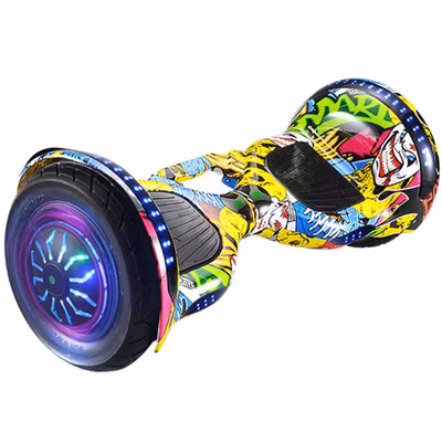 Cheap 6.5 Inch Galaxy Purple Electric Scooters LED Self Balancing Scooter for Kids Balance Hoverboard