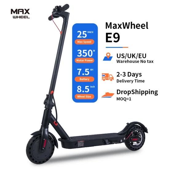 Scooter de mobilidade elétrica 350 W 8,5 polegadas de fábrica na China Scooter de transporte urbano para adultos