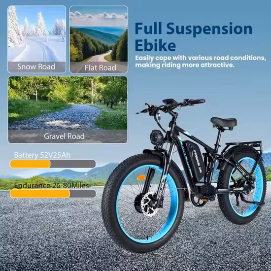 Bicicleta elétrica dobrável 26